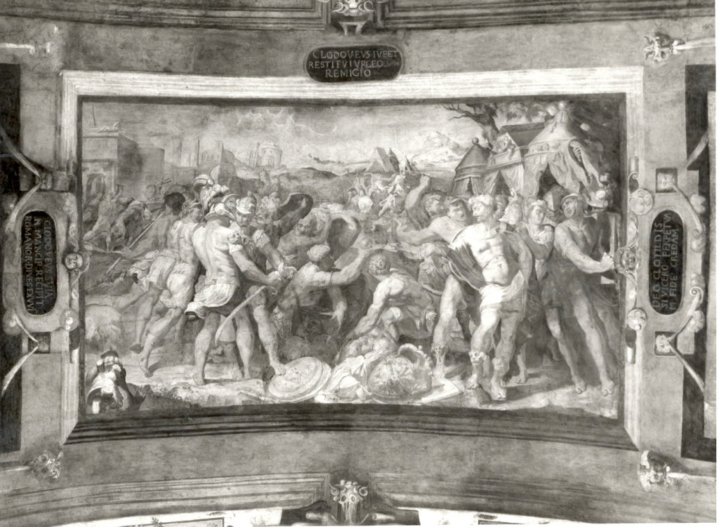 Storie di S. Clodoveo (decorazione pittorica) by Pellegrini Pellegrino detto Pel